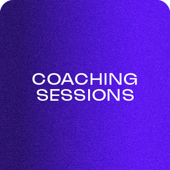 Large blue tab labelled Coaching Sessions.