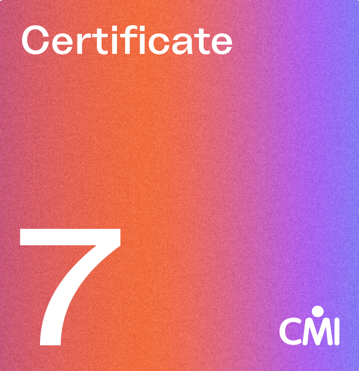 CMI Level 7 Certificate in Strategic Management & Leadership Practice (7C30)